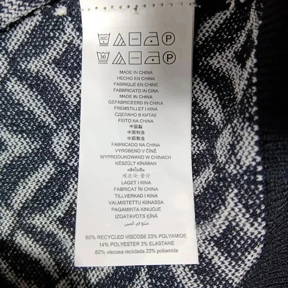 MICHAEL Michael Kors Black and White Geometric Mini Dress - Picture 9 of 14